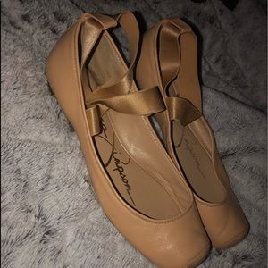 Jessica Simpson // Nude Ballet Flats